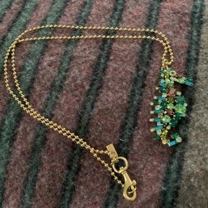 VINTAGE Coach multi-colored Seahorse necklace